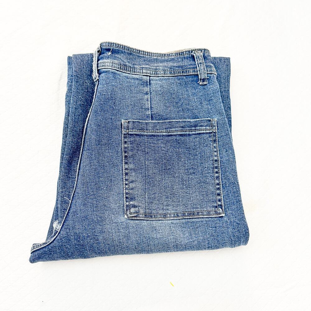 OAT NY Wide Leg High Rise Denim Jeans PO163-CA Size 10 / 30